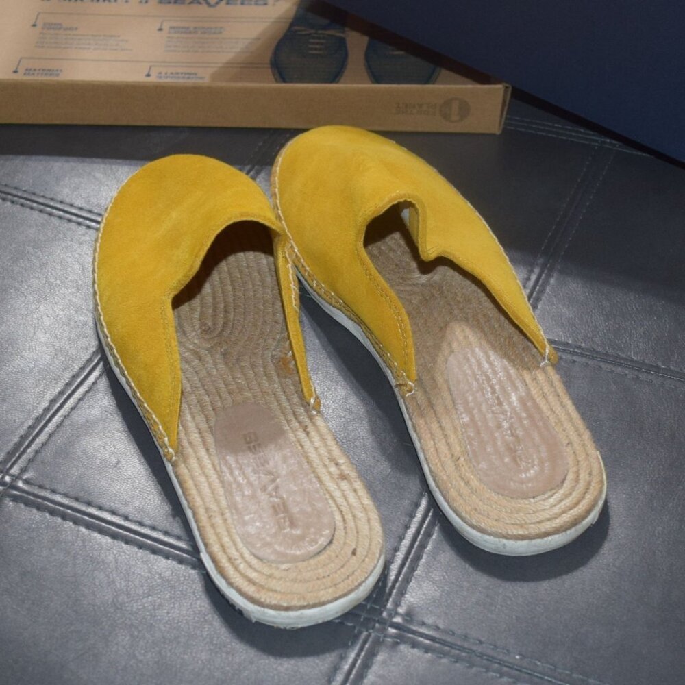 SEAVEES Women's Sz 9 Ocean Park Mule Sunflower Suede Slip On Shoes - Worn ONCE - Picture 11 of 13